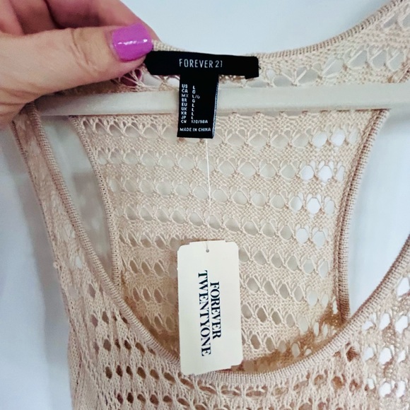 NWT Forever 21 crochet maxi dress. Size large - Picture 2 of 7